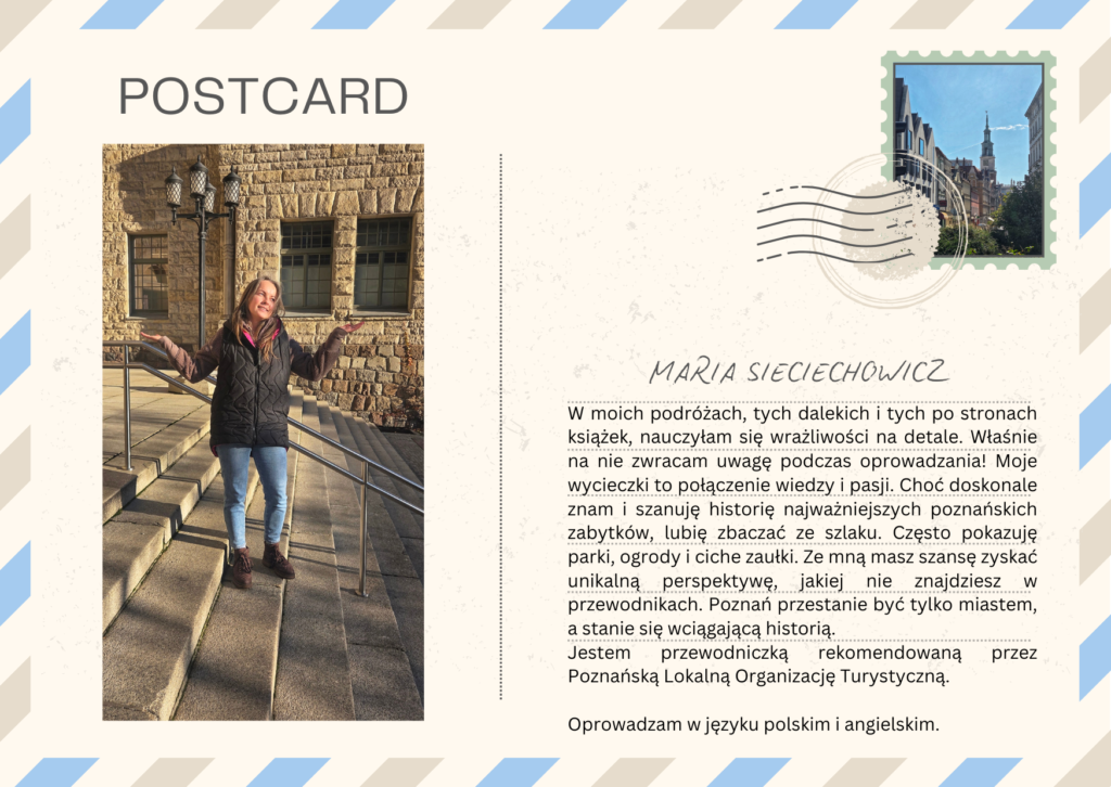przedstawienie przewodnika w formie pocztówki
