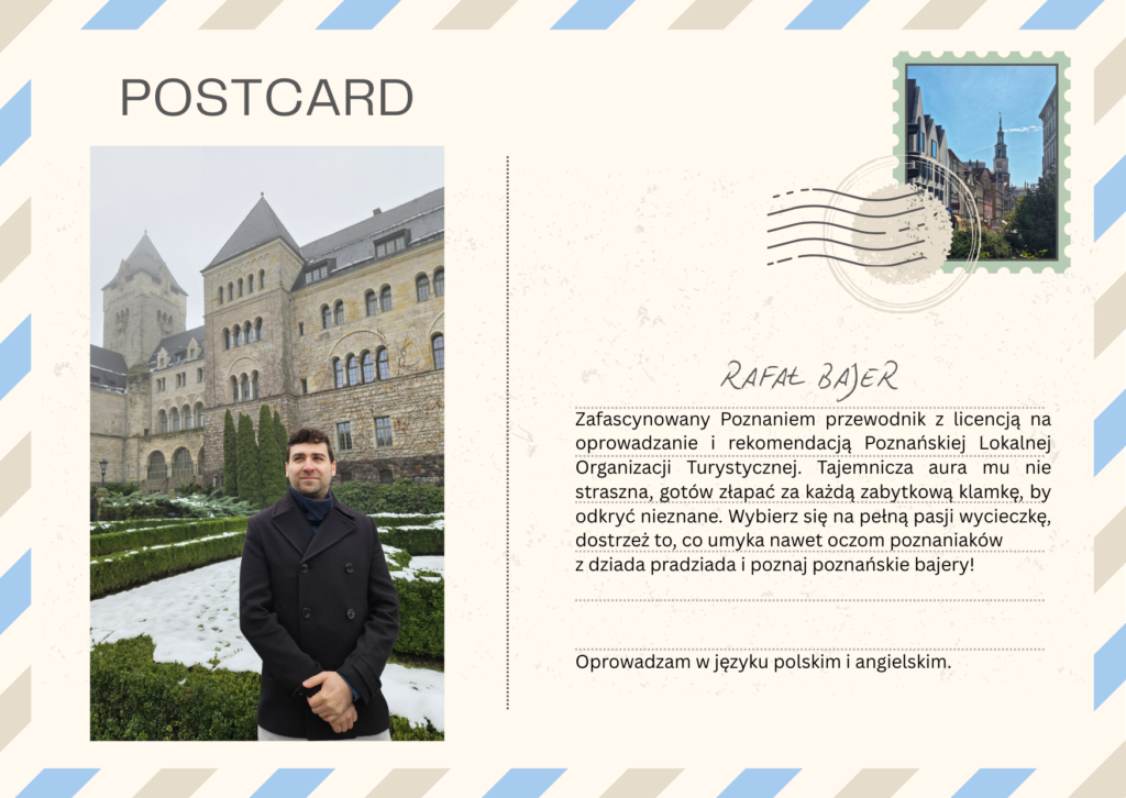 przedstawienie przewodnika w formie pocztówki